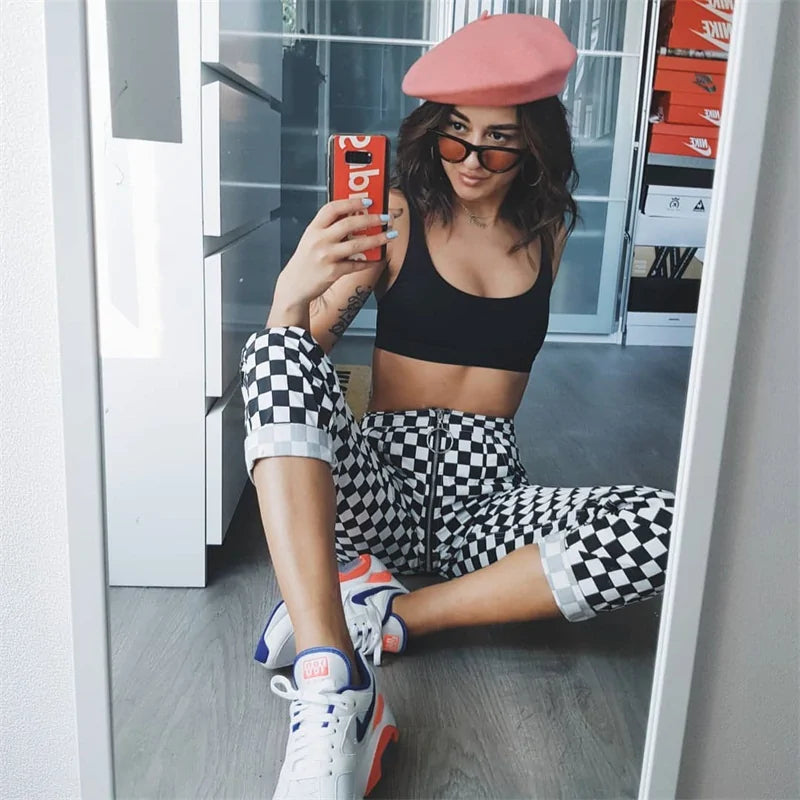 Long Pants Black White