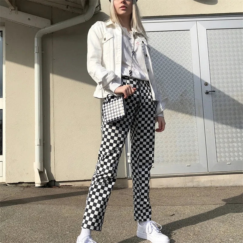 Long Pants Black White