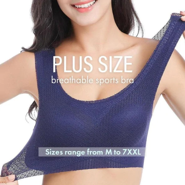 FashionFad? Plus Sized Breathable Sports Bra