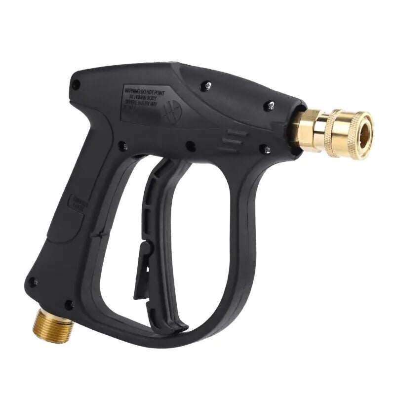 1/4" High Pressure Washer Gun 4000 PSI Car Wash Foam Spray Short Wand w/ Nozzle - Ty Marcket