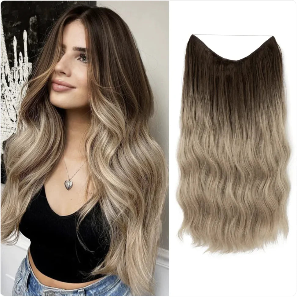 Long Curly Corn Wig for Women - European and American Style