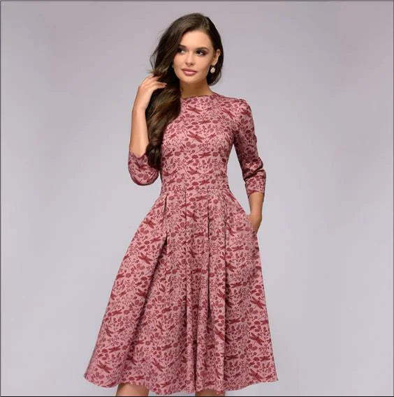 Women's A- Line Dress Party Vintage