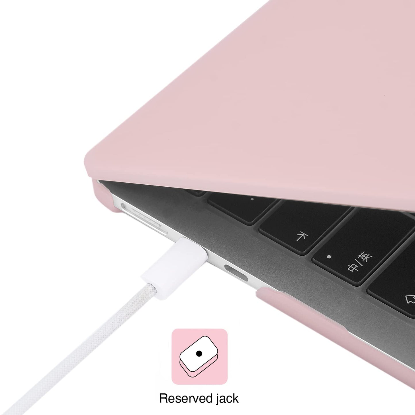 EooCoo Custodia Compatibile con MacBook Air M2 M3 13,6 Pollici A2681 A3113, 2024 2022 con Touch ID, Plastica Rigide Protection Cover MacBook Air 13 M3 M2 Superficie Liscia - Cristallo Trasparente