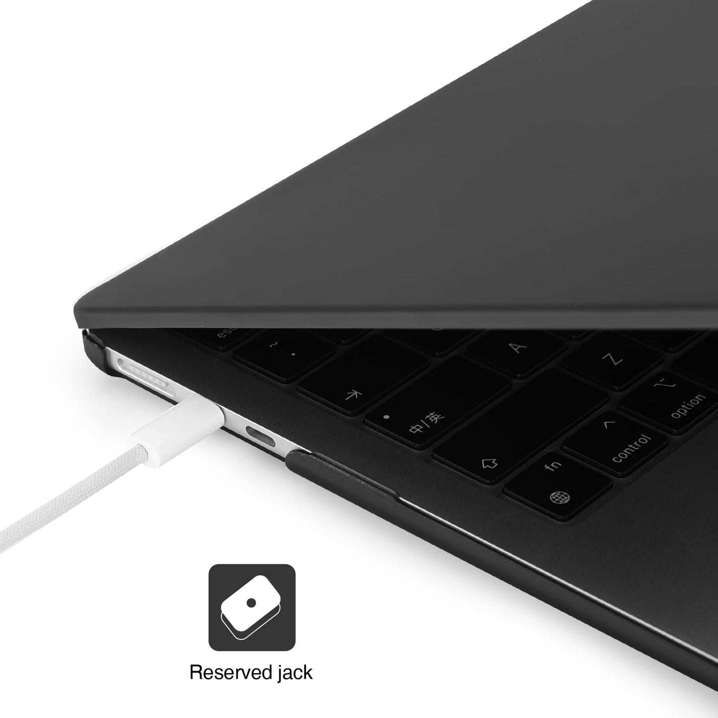 EooCoo Custodia Compatibile con MacBook Air M2 M3 13,6 Pollici A2681 A3113, 2024 2022 con Touch ID, Plastica Rigide Protection Cover MacBook Air 13 M3 M2 Superficie Liscia - Cristallo Trasparente