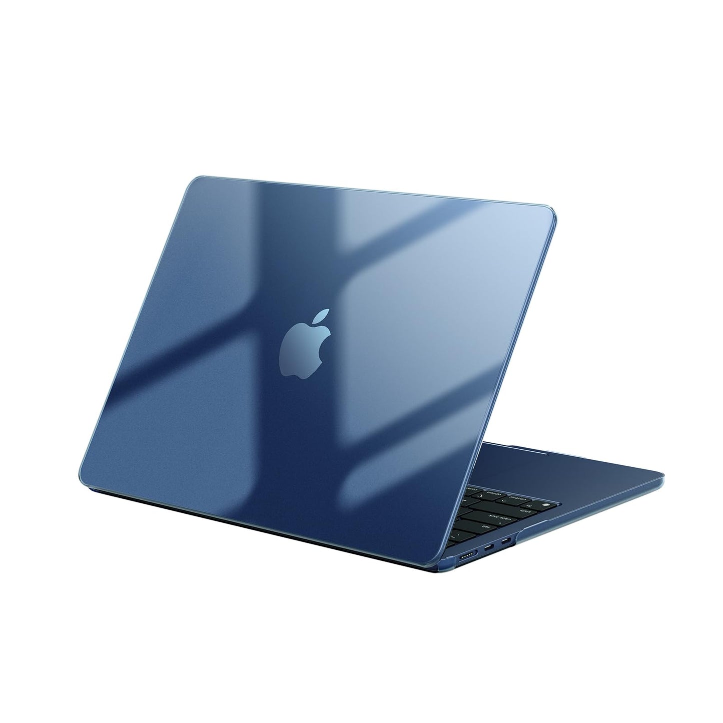 EooCoo Custodia Compatibile con MacBook Air M2 M3 13,6 Pollici A2681 A3113, 2024 2022 con Touch ID, Plastica Rigide Protection Cover MacBook Air 13 M3 M2 Superficie Liscia - Cristallo Trasparente