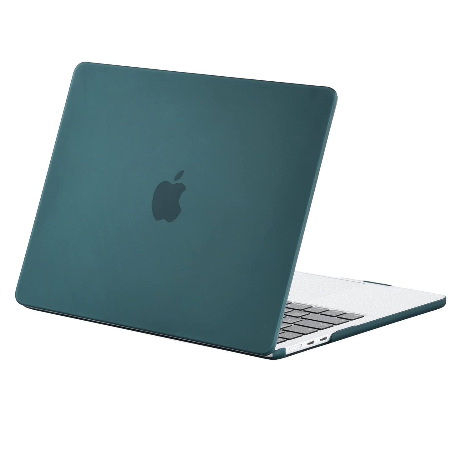 EooCoo Custodia Compatibile con MacBook Air M2 M3 13,6 Pollici A2681 A3113, 2024 2022 con Touch ID, Plastica Rigide Protection Cover MacBook Air 13 M3 M2 Superficie Liscia - Cristallo Trasparente