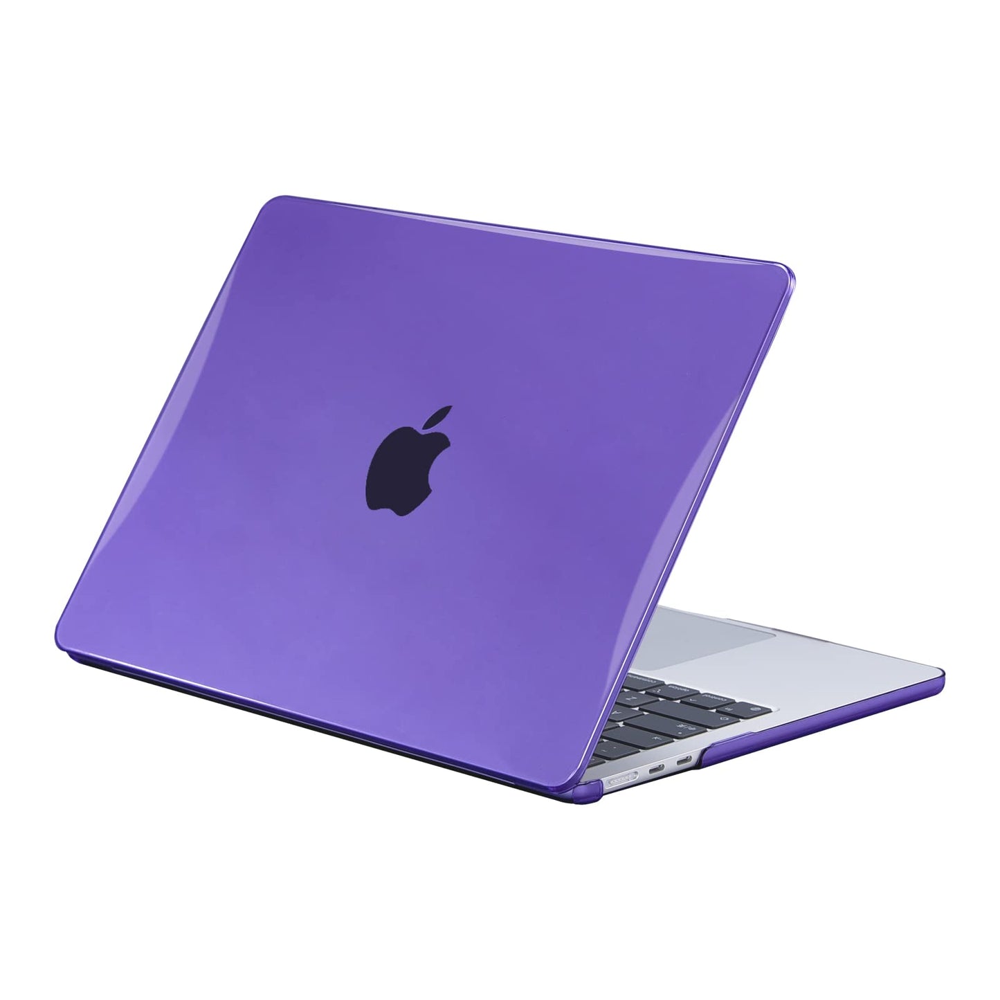 EooCoo Custodia Compatibile con MacBook Air M2 M3 13,6 Pollici A2681 A3113, 2024 2022 con Touch ID, Plastica Rigide Protection Cover MacBook Air 13 M3 M2 Superficie Liscia - Cristallo Trasparente