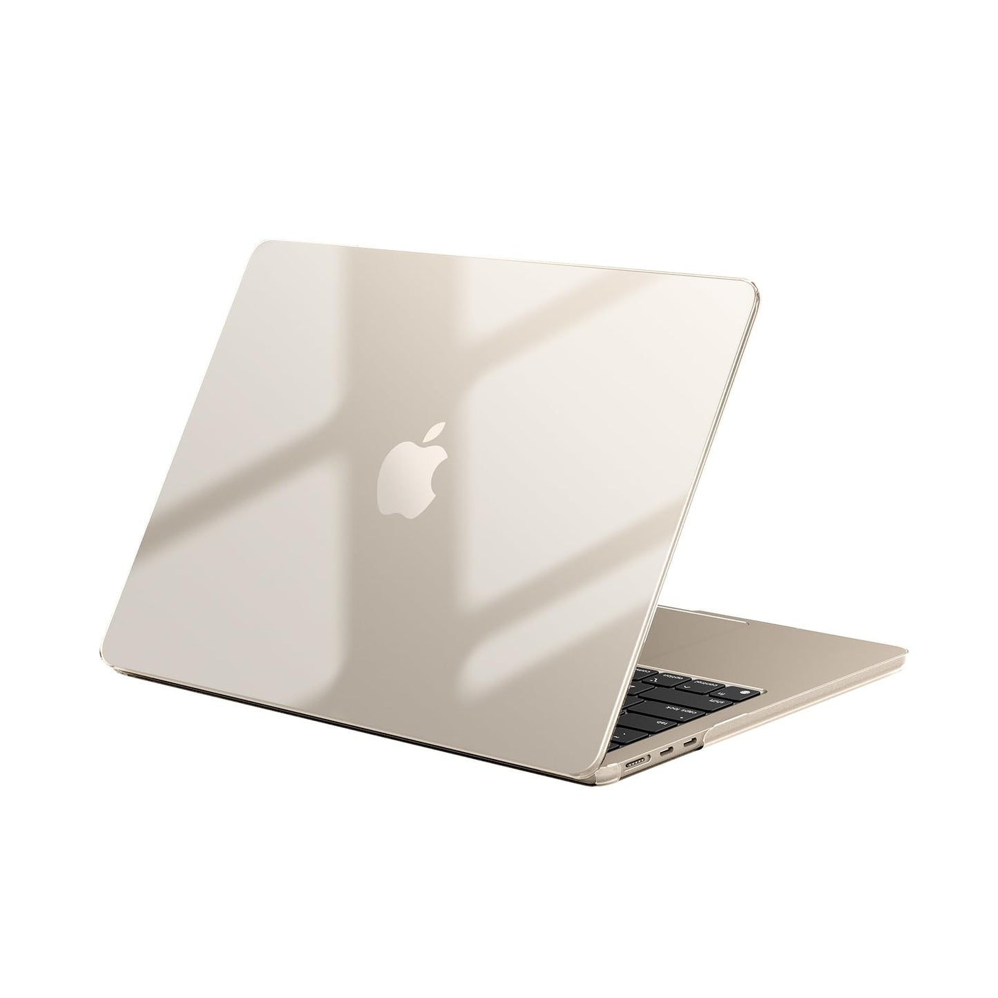 EooCoo Custodia Compatibile con MacBook Air M2 M3 13,6 Pollici A2681 A3113, 2024 2022 con Touch ID, Plastica Rigide Protection Cover MacBook Air 13 M3 M2 Superficie Liscia - Cristallo Trasparente