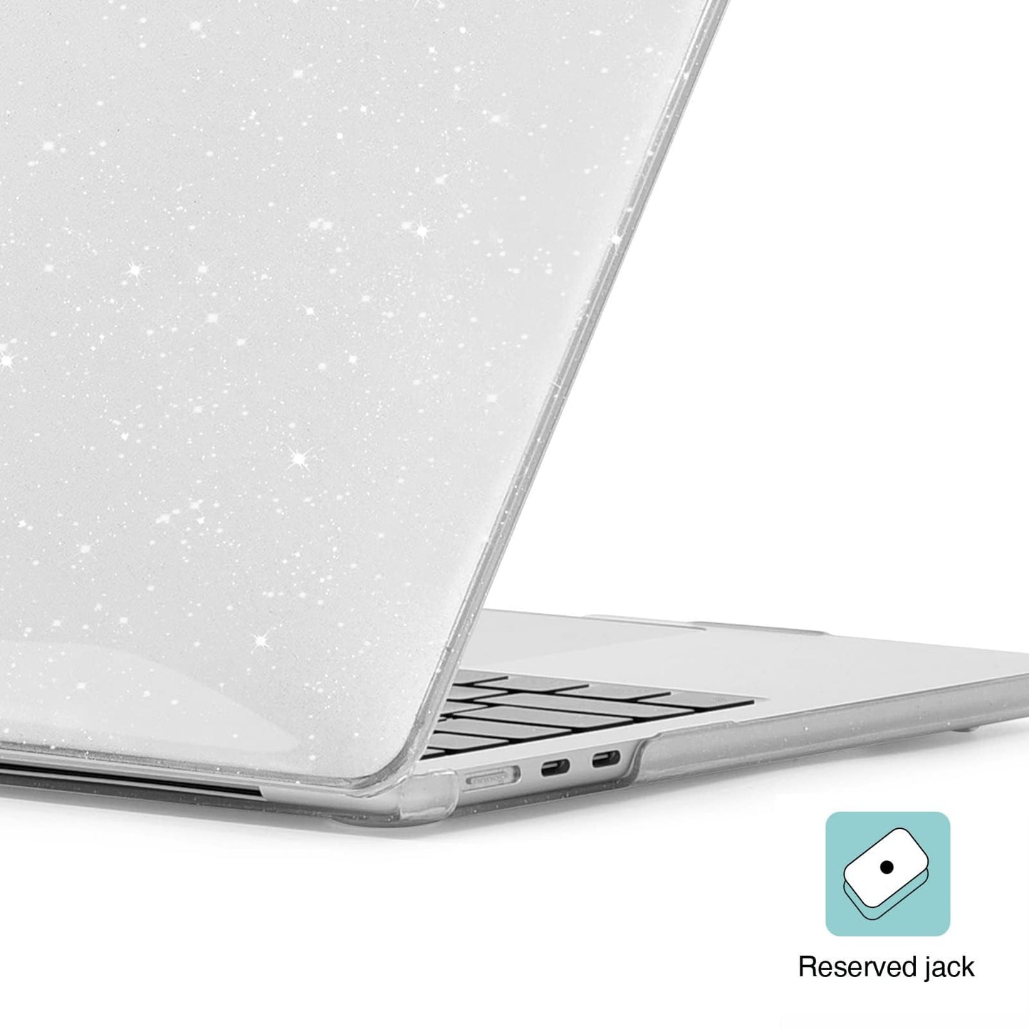 EooCoo Custodia Compatibile con MacBook Air M2 M3 13,6 Pollici A2681 A3113, 2024 2022 con Touch ID, Plastica Rigide Protection Cover MacBook Air 13 M3 M2 Superficie Liscia - Cristallo Trasparente