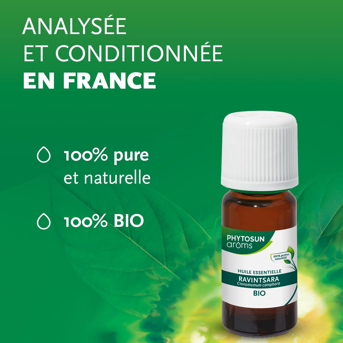 PHYTOSUN AROMS - Huile Essentielle de Tea Tree Bio - 100% pure et naturelle - 10ml