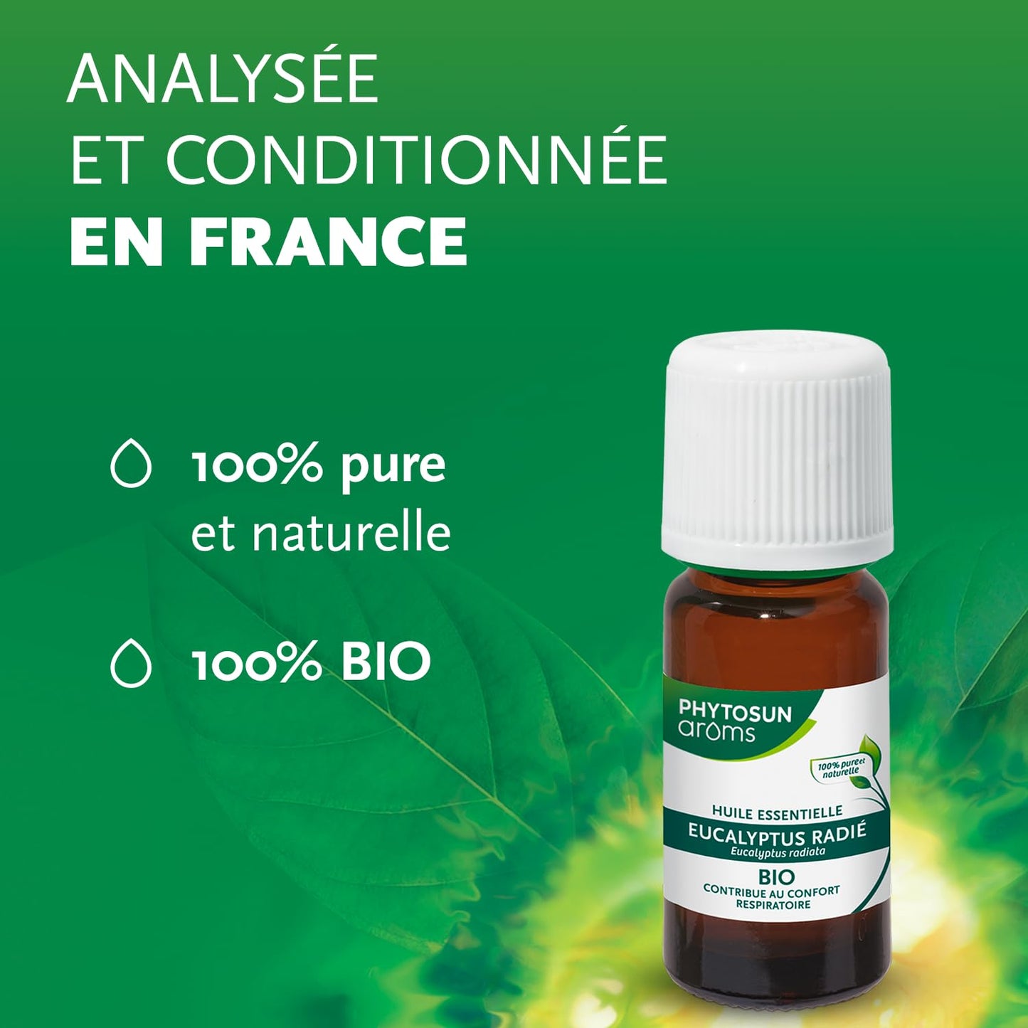 PHYTOSUN AROMS - Huile Essentielle de Tea Tree Bio - 100% pure et naturelle - 10ml