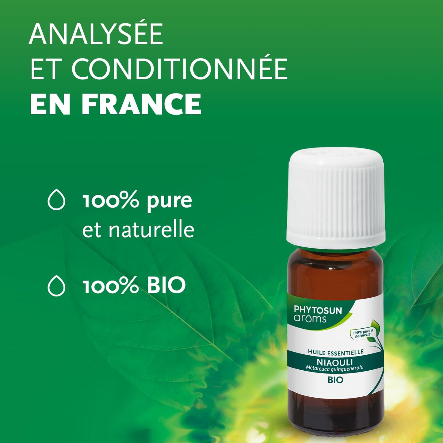 PHYTOSUN AROMS - Huile Essentielle de Tea Tree Bio - 100% pure et naturelle - 10ml
