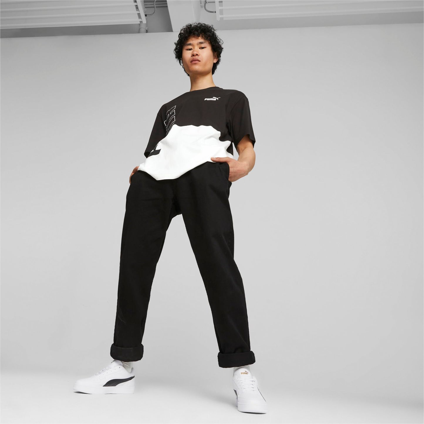 PUMA Unisex Caven 2.0 Baskets, Puma White Puma Silver, 44 EU