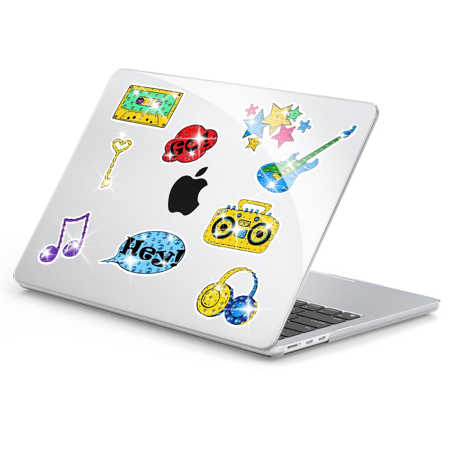 EooCoo Custodia Compatibile con MacBook Air M2 M3 13,6 Pollici A2681 A3113, 2024 2022 con Touch ID, Plastica Rigide Protection Cover MacBook Air 13 M3 M2 Superficie Liscia - Cristallo Trasparente