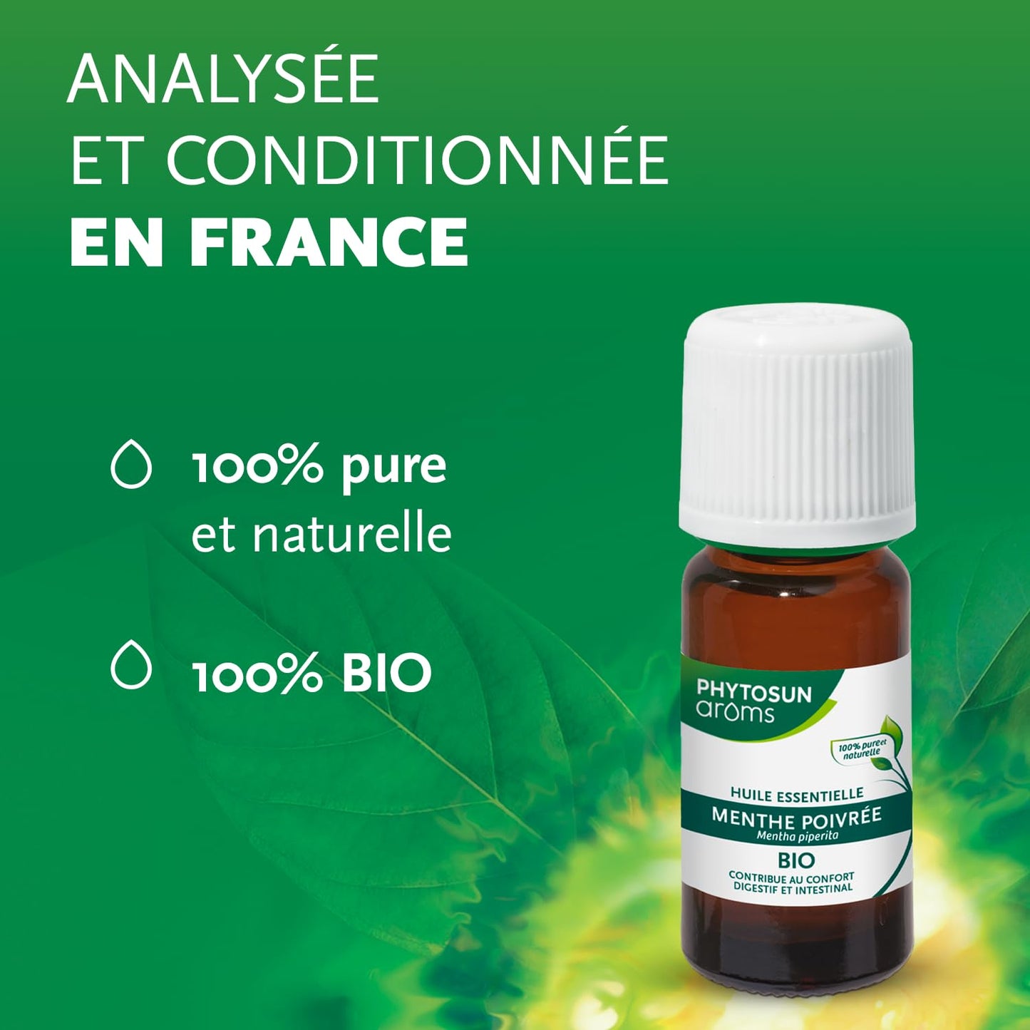 PHYTOSUN AROMS - Huile Essentielle de Tea Tree Bio - 100% pure et naturelle - 10ml