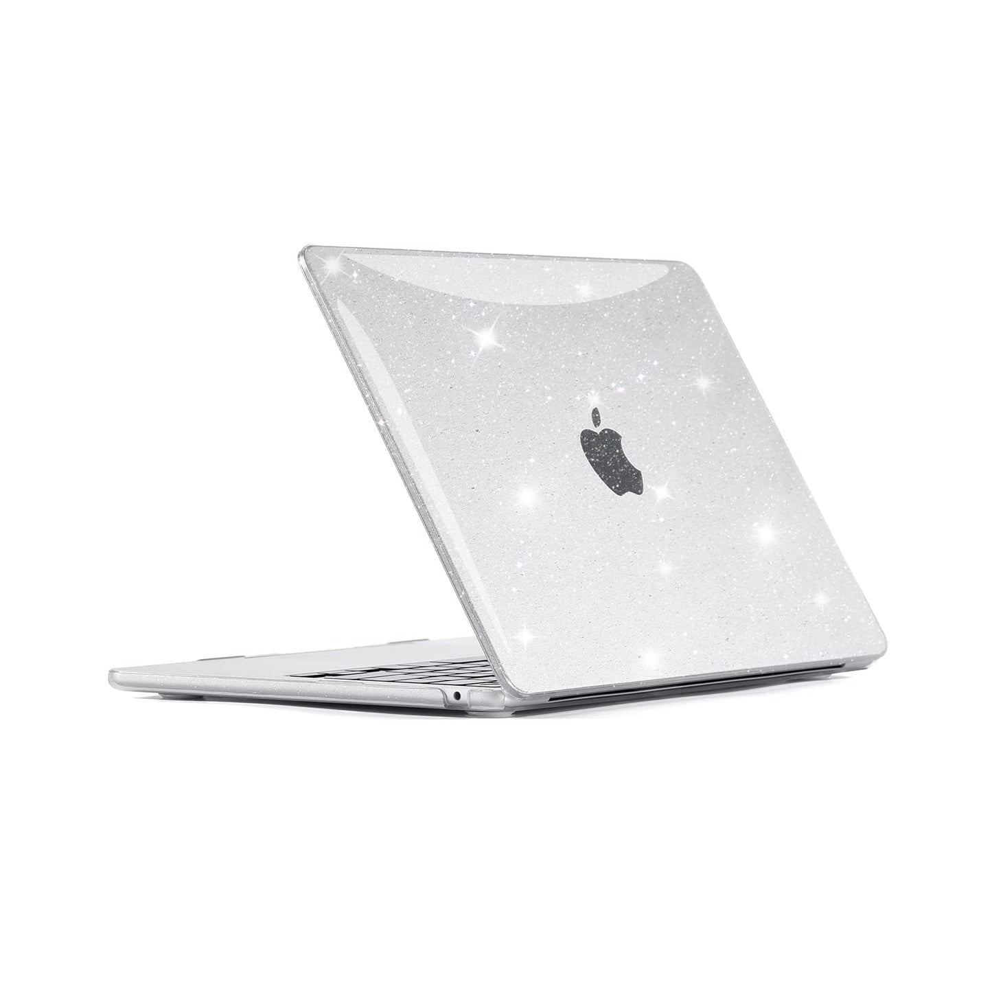 EooCoo Custodia Compatibile con MacBook Air M2 M3 13,6 Pollici A2681 A3113, 2024 2022 con Touch ID, Plastica Rigide Protection Cover MacBook Air 13 M3 M2 Superficie Liscia - Cristallo Trasparente