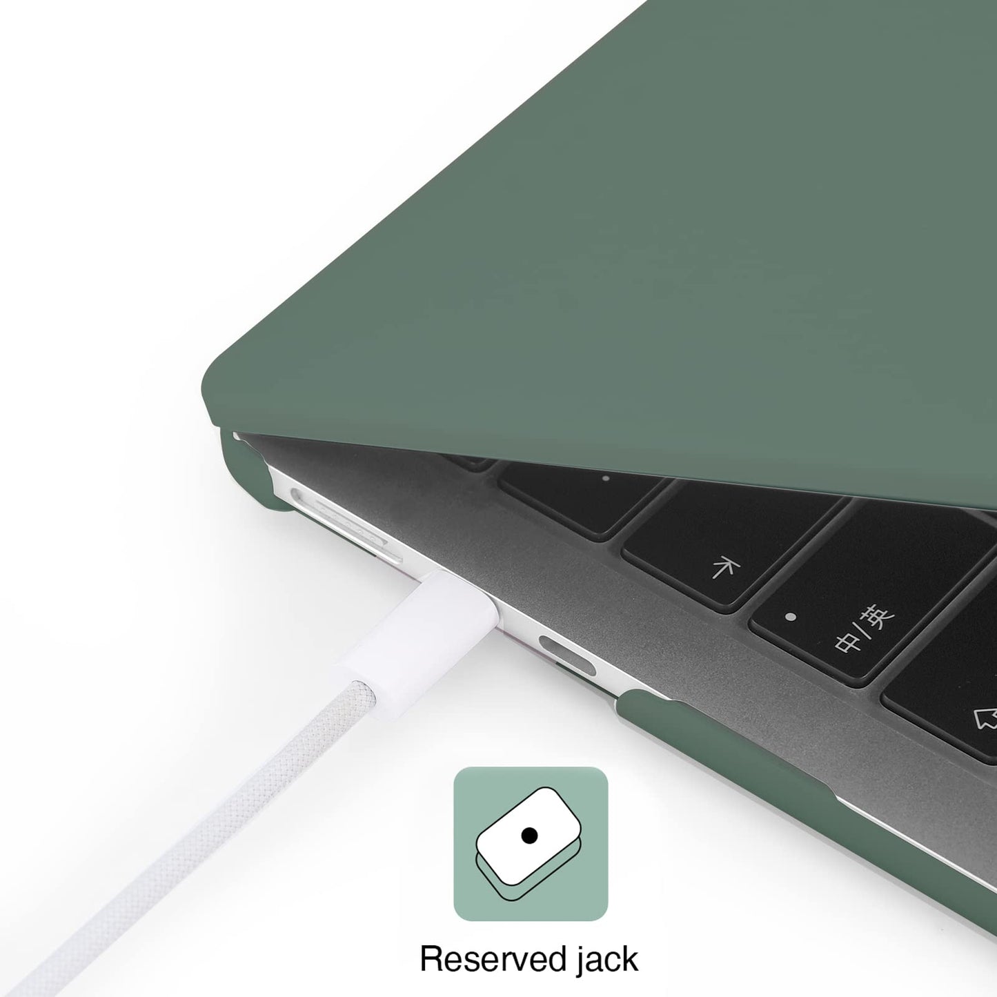 EooCoo Custodia Compatibile con MacBook Air M2 M3 13,6 Pollici A2681 A3113, 2024 2022 con Touch ID, Plastica Rigide Protection Cover MacBook Air 13 M3 M2 Superficie Liscia - Cristallo Trasparente