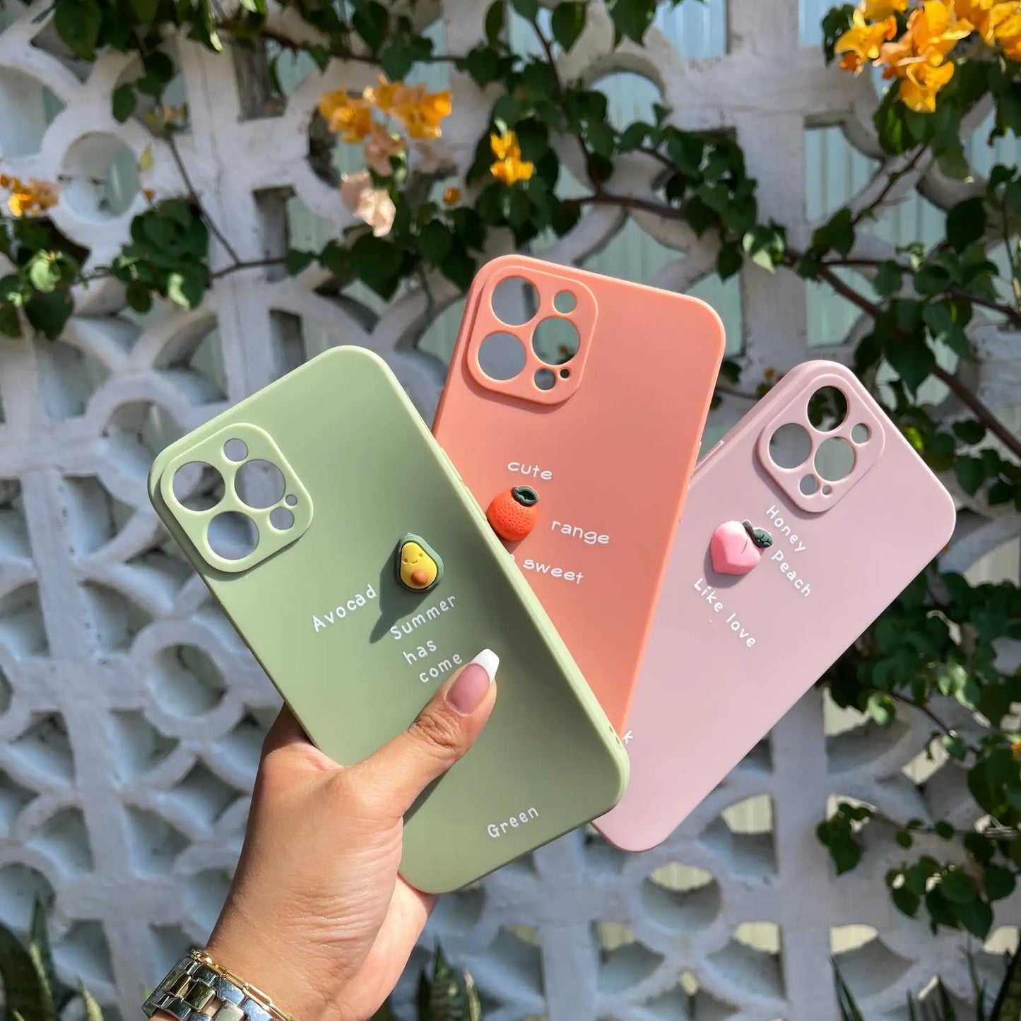 3D Fruit & Quotes Case