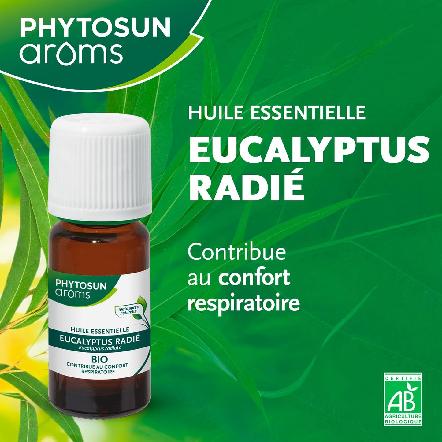 PHYTOSUN AROMS - Huile Essentielle de Tea Tree Bio - 100% pure et naturelle - 10ml