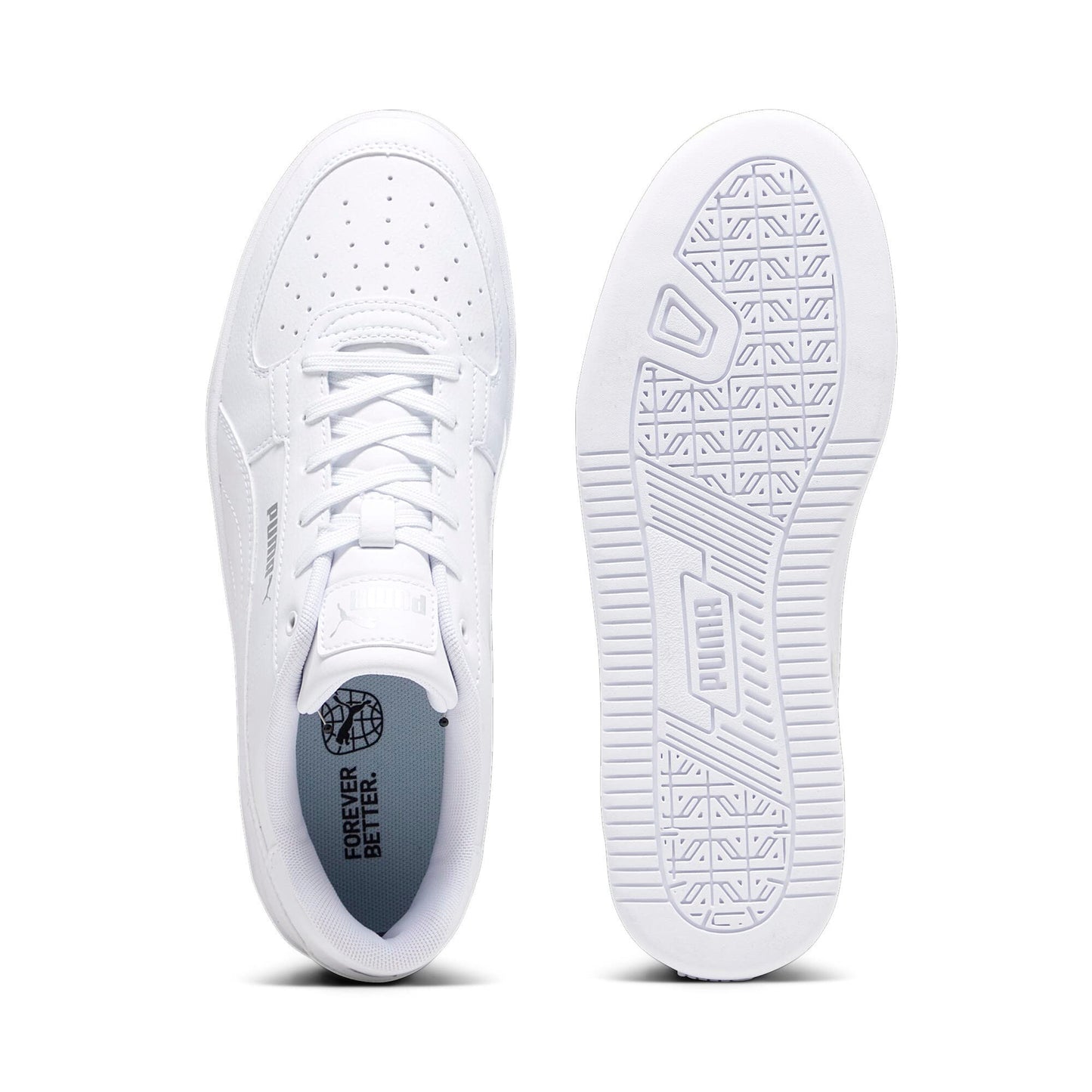 PUMA Unisex Caven 2.0 Baskets, Puma White Puma Silver, 44 EU
