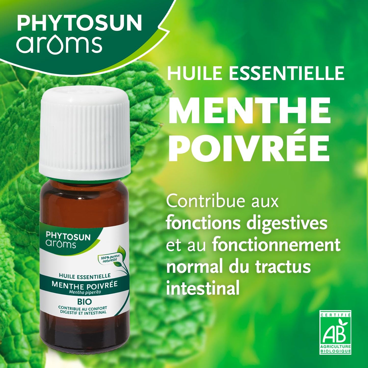 PHYTOSUN AROMS - Huile Essentielle de Tea Tree Bio - 100% pure et naturelle - 10ml