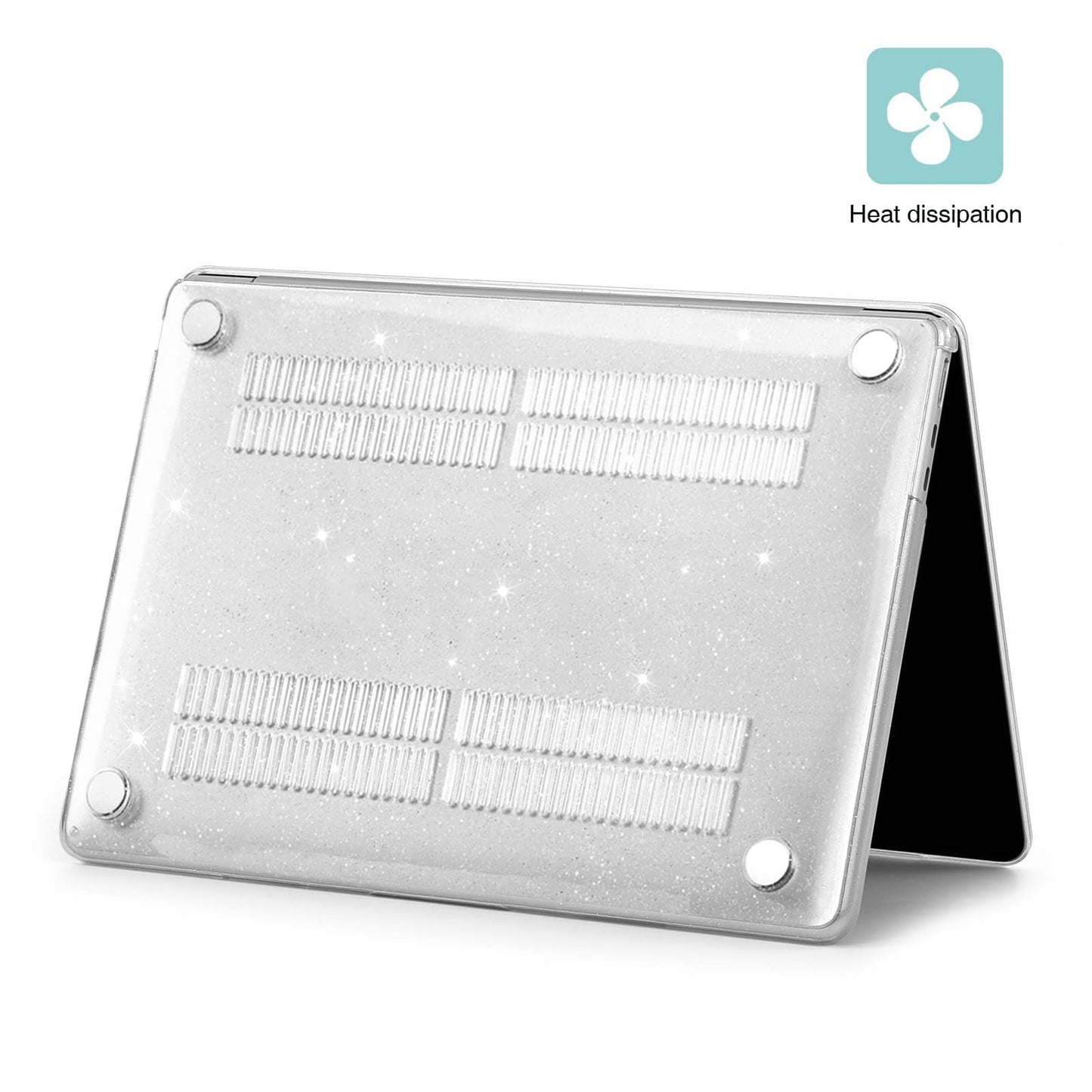 EooCoo Custodia Compatibile con MacBook Air M2 M3 13,6 Pollici A2681 A3113, 2024 2022 con Touch ID, Plastica Rigide Protection Cover MacBook Air 13 M3 M2 Superficie Liscia - Cristallo Trasparente