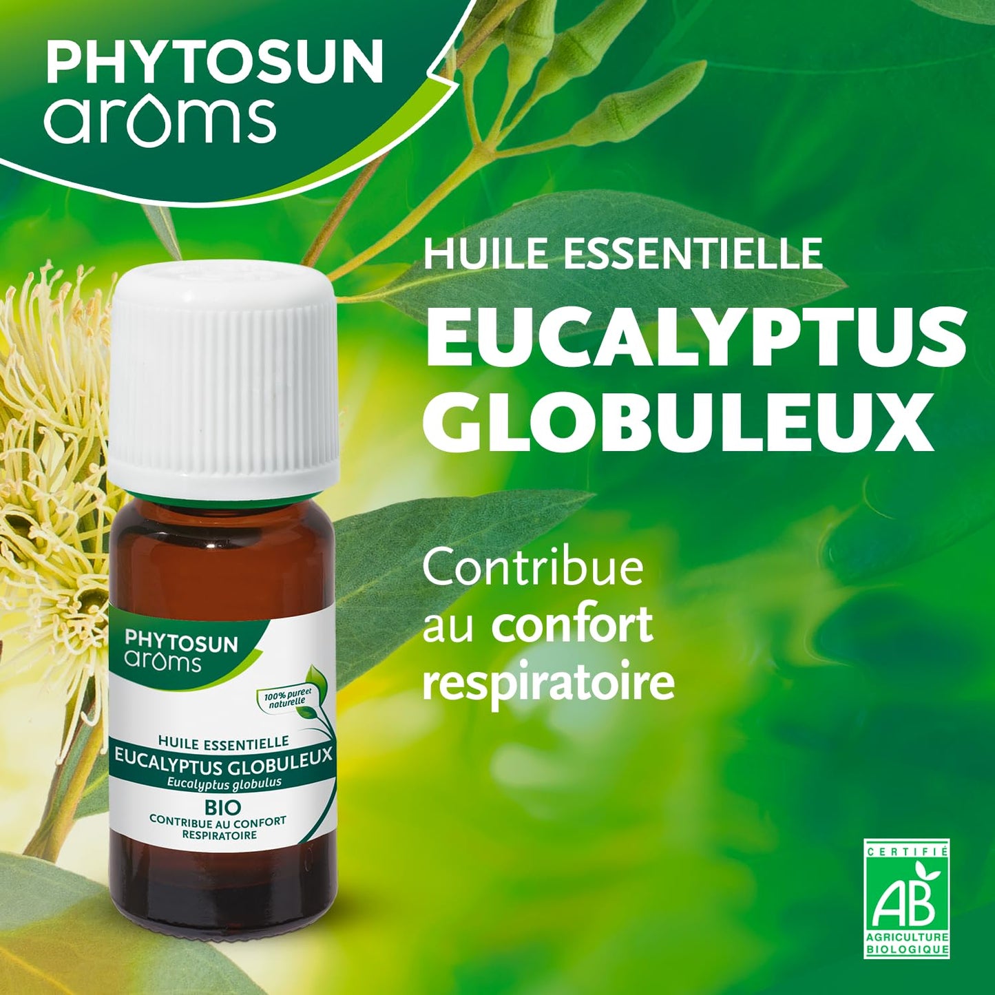 PHYTOSUN AROMS - Huile Essentielle de Tea Tree Bio - 100% pure et naturelle - 10ml