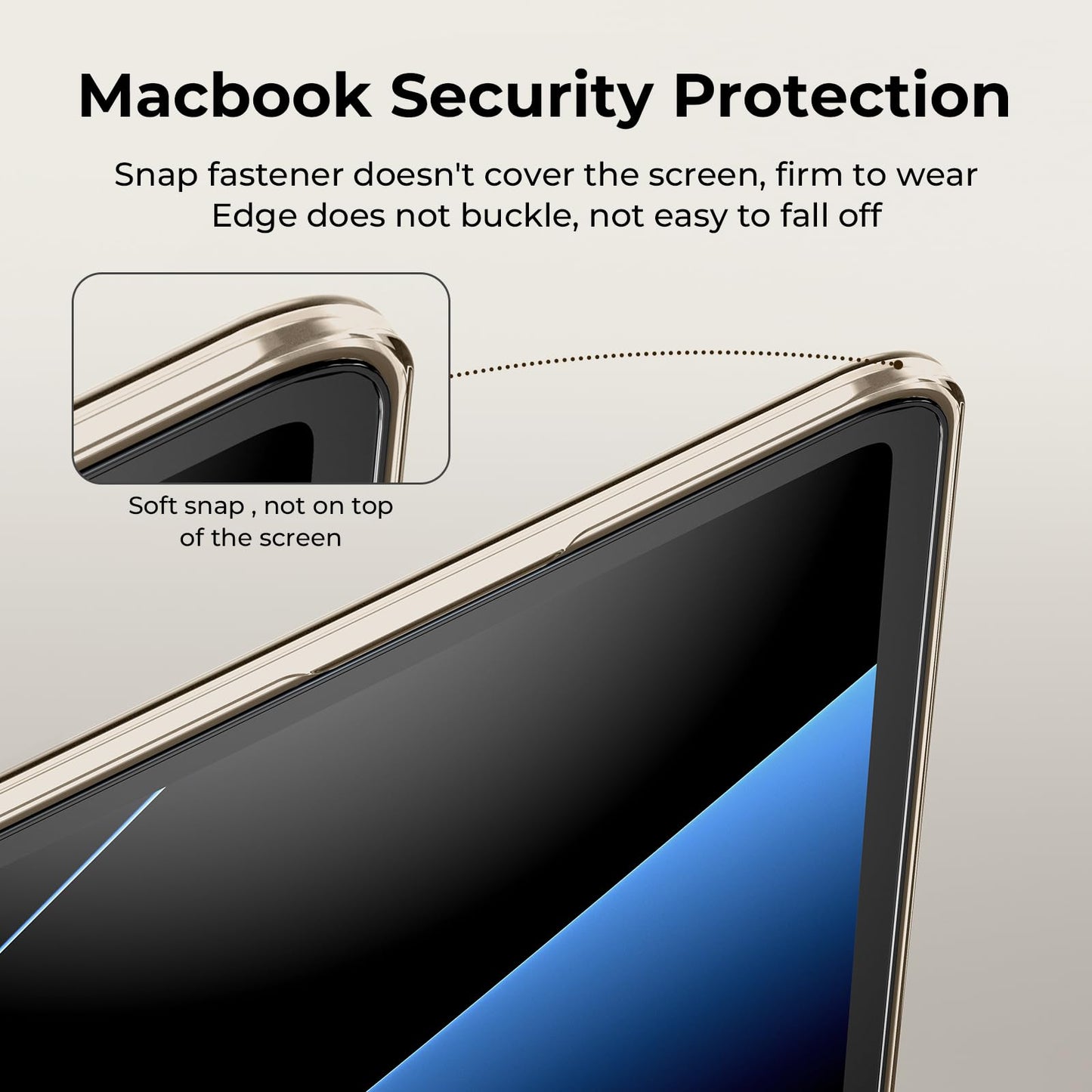 EooCoo Custodia Compatibile con MacBook Air M2 M3 13,6 Pollici A2681 A3113, 2024 2022 con Touch ID, Plastica Rigide Protection Cover MacBook Air 13 M3 M2 Superficie Liscia - Cristallo Trasparente