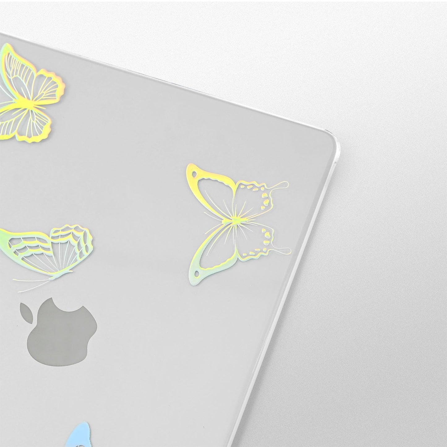 EooCoo Custodia Compatibile con MacBook Air M2 M3 13,6 Pollici A2681 A3113, 2024 2022 con Touch ID, Plastica Rigide Protection Cover MacBook Air 13 M3 M2 Superficie Liscia - Cristallo Trasparente
