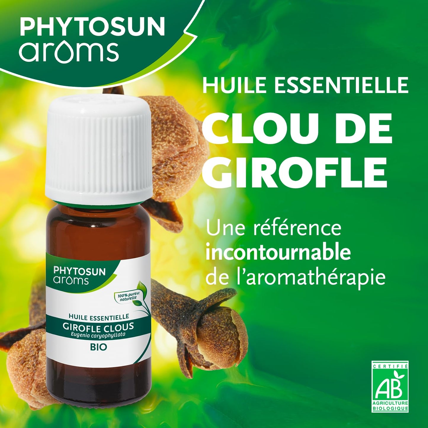 PHYTOSUN AROMS - Huile Essentielle de Tea Tree Bio - 100% pure et naturelle - 10ml