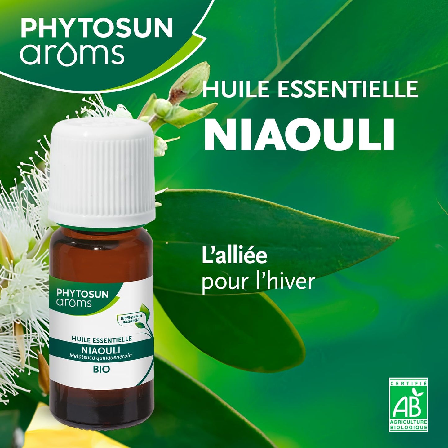 PHYTOSUN AROMS - Huile Essentielle de Tea Tree Bio - 100% pure et naturelle - 10ml