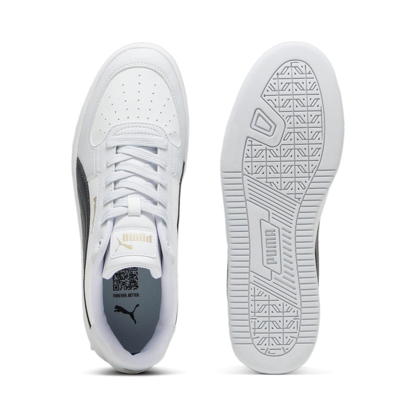 PUMA Unisex Caven 2.0 Baskets, Puma White Puma Silver, 44 EU