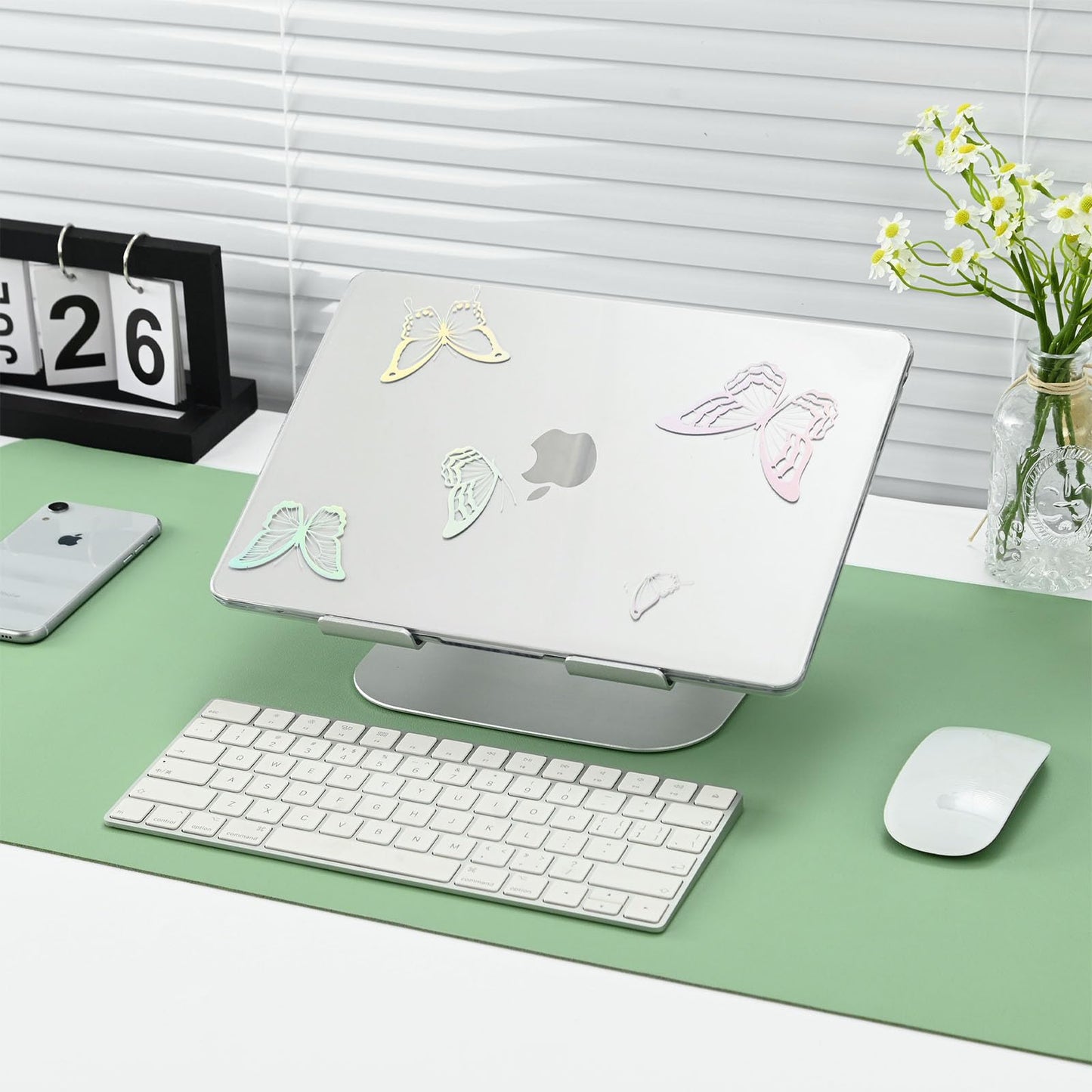EooCoo Custodia Compatibile con MacBook Air M2 M3 13,6 Pollici A2681 A3113, 2024 2022 con Touch ID, Plastica Rigide Protection Cover MacBook Air 13 M3 M2 Superficie Liscia - Cristallo Trasparente