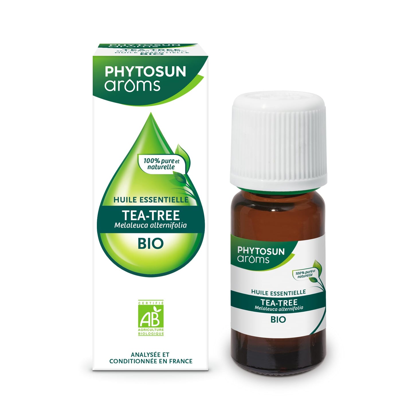 PHYTOSUN AROMS - Huile Essentielle de Tea Tree Bio - 100% pure et naturelle - 10ml