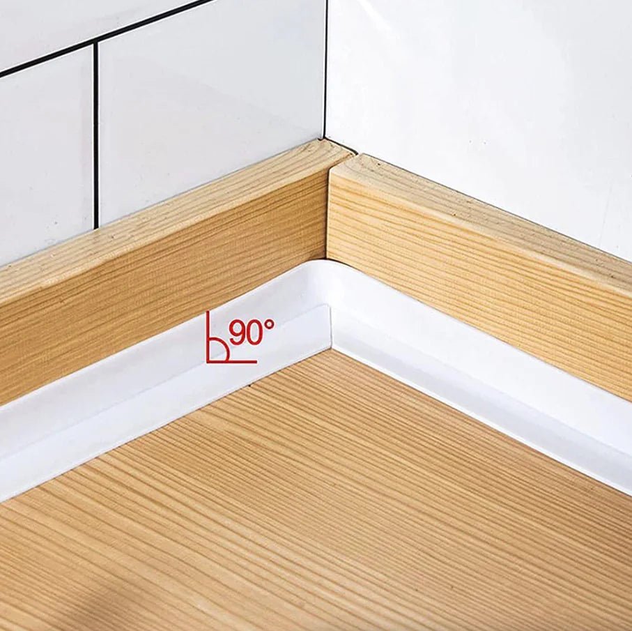 10.5FT PVC Self Adhesive Caulk Sealing Strip Tape For Kitchen Wall Sink Toilet - Ty Marcket