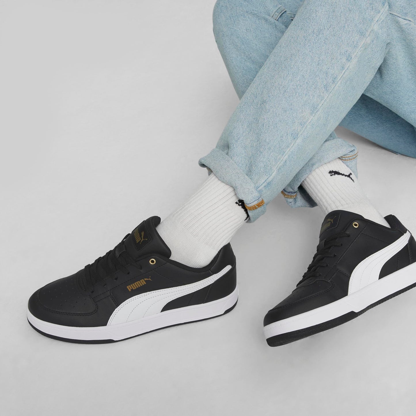 PUMA Unisex Caven 2.0 Baskets, Puma White Puma Silver, 44 EU