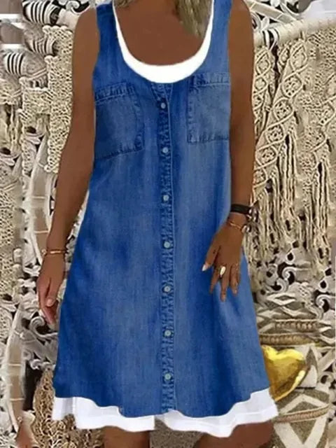 Women's Denim Sleeveless Casual