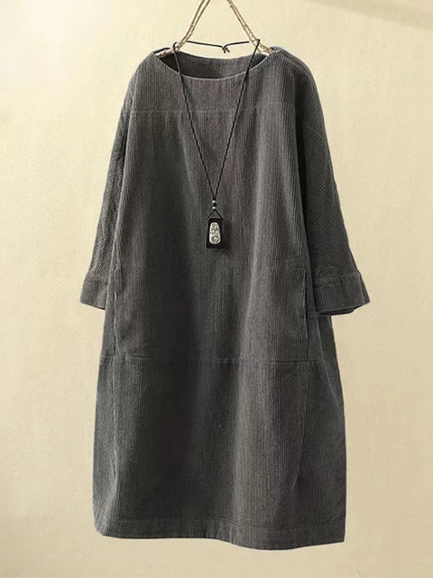 Corduroy Oversized Dress for Women
