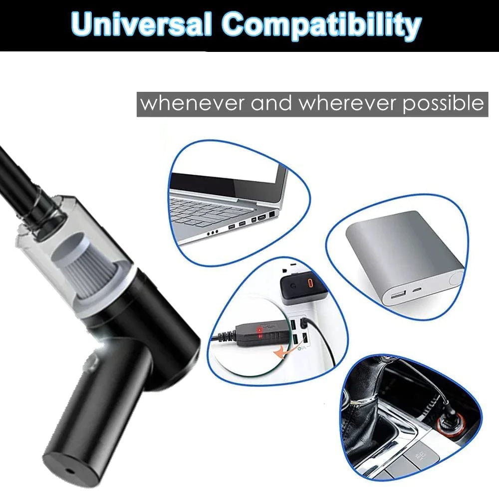 120W Cordless Handheld Vacuum Cleaner Small Mini Portable Car Auto Home Wireless - Ty Marcket