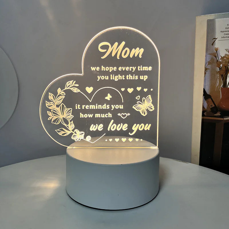 Night Light with Acrylic Engraving