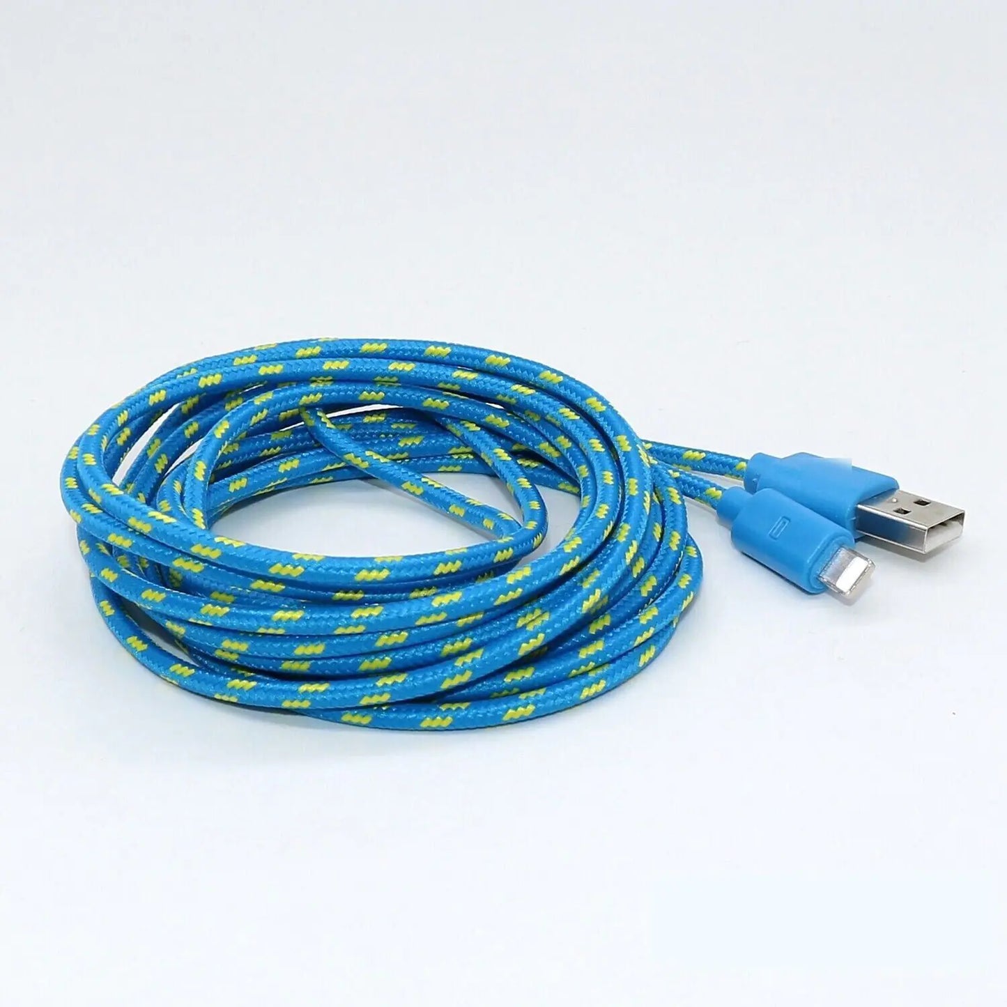 Charging Data Cable 5 Pack 3/6/10ft Charger Nylon Braided For Apple iPhone iPad