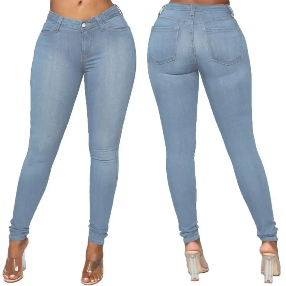 High Elastic Women Skinny Jeans