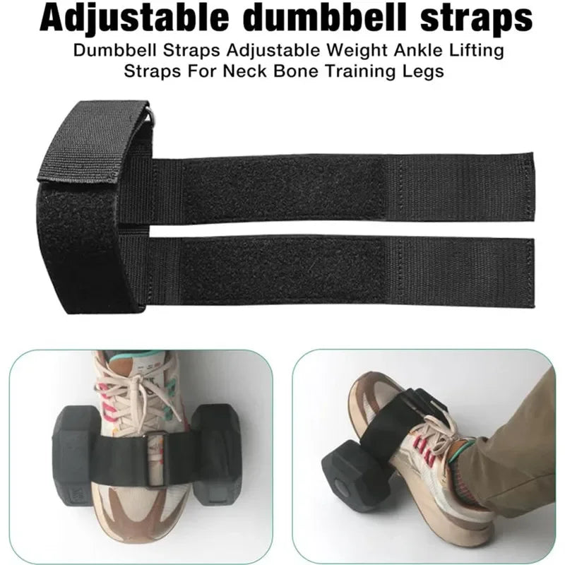 1/2pcs Dumbbell Ankle Strap Weight Lifting Foot Bands Tibialis Trainer Leg Muscle Strengthen Training Workout Fitness Equipment - Ty Marcket
