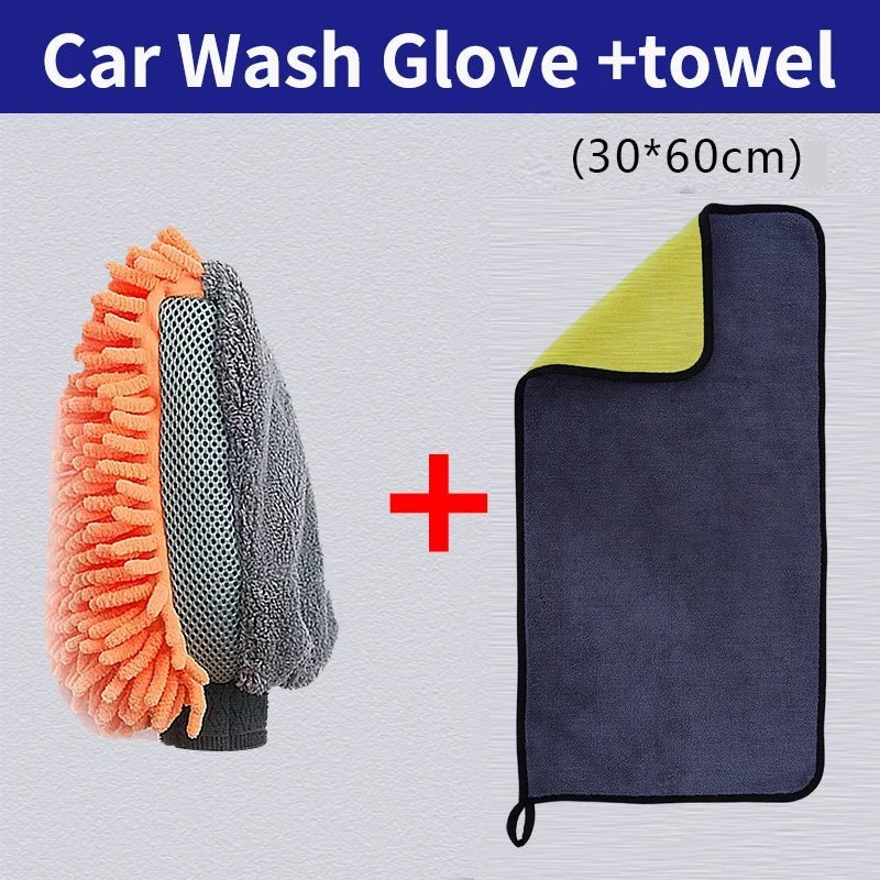 1/3/5Pcs Microfiber Cleaning Towel Car Cleaning Cloths Professional Detailing Car Drying Microfiber Towel Wash Towel Accessories - Ty Marcket