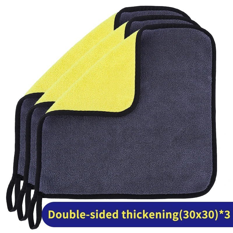 1/3/5Pcs Microfiber Cleaning Towel Car Cleaning Cloths Professional Detailing Car Drying Microfiber Towel Wash Towel Accessories - Ty Marcket