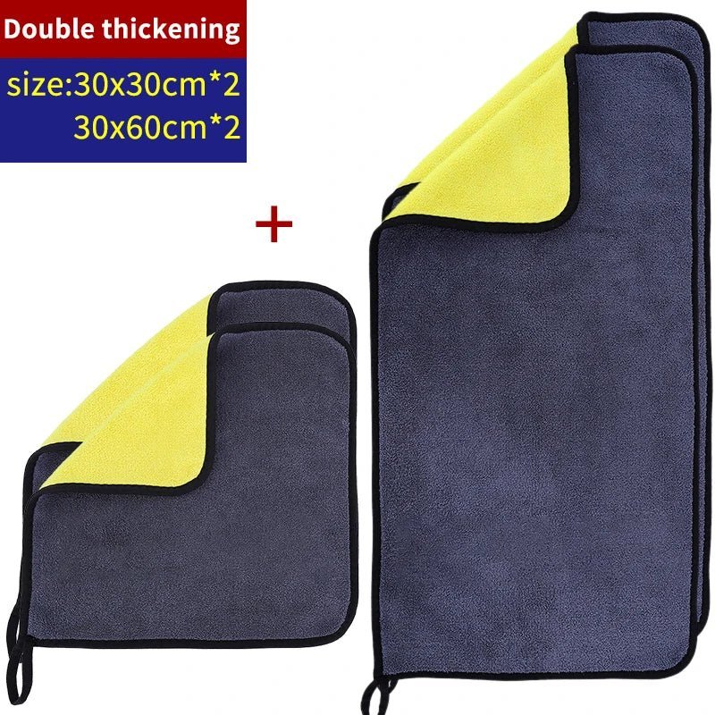 1/3/5Pcs Microfiber Cleaning Towel Car Cleaning Cloths Professional Detailing Car Drying Microfiber Towel Wash Towel Accessories - Ty Marcket