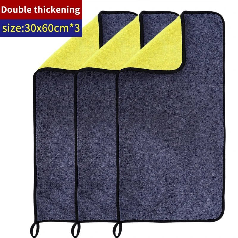 1/3/5Pcs Microfiber Cleaning Towel Car Cleaning Cloths Professional Detailing Car Drying Microfiber Towel Wash Towel Accessories - Ty Marcket