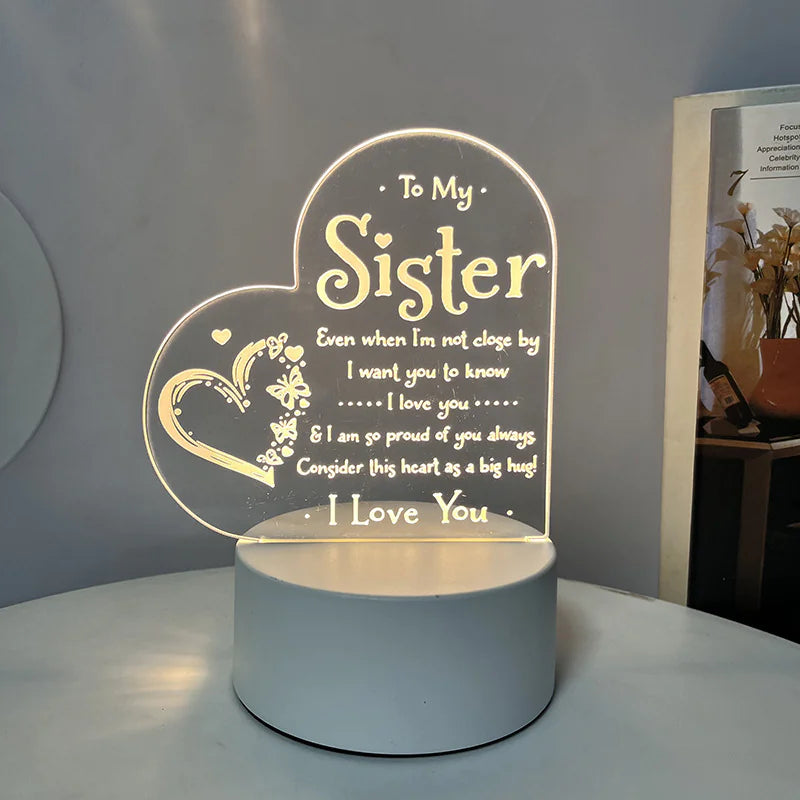 Night Light with Acrylic Engraving