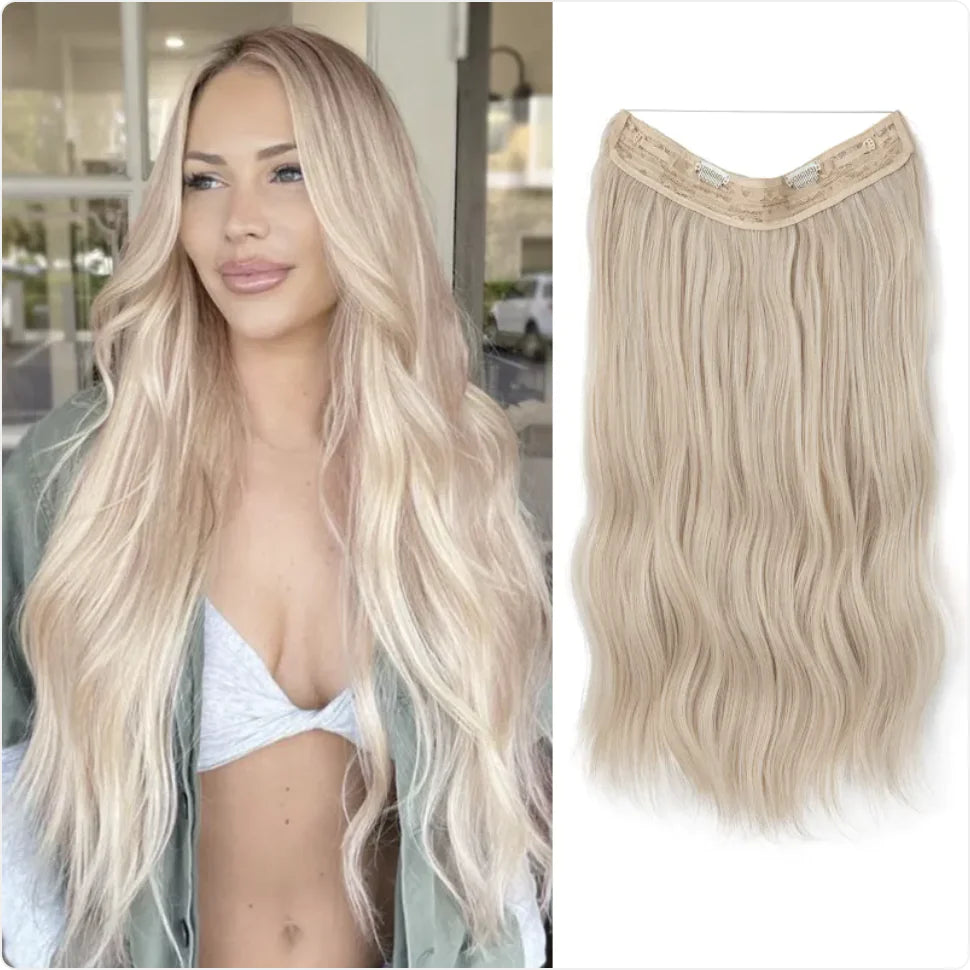 Long Curly Corn Wig for Women - European and American Style