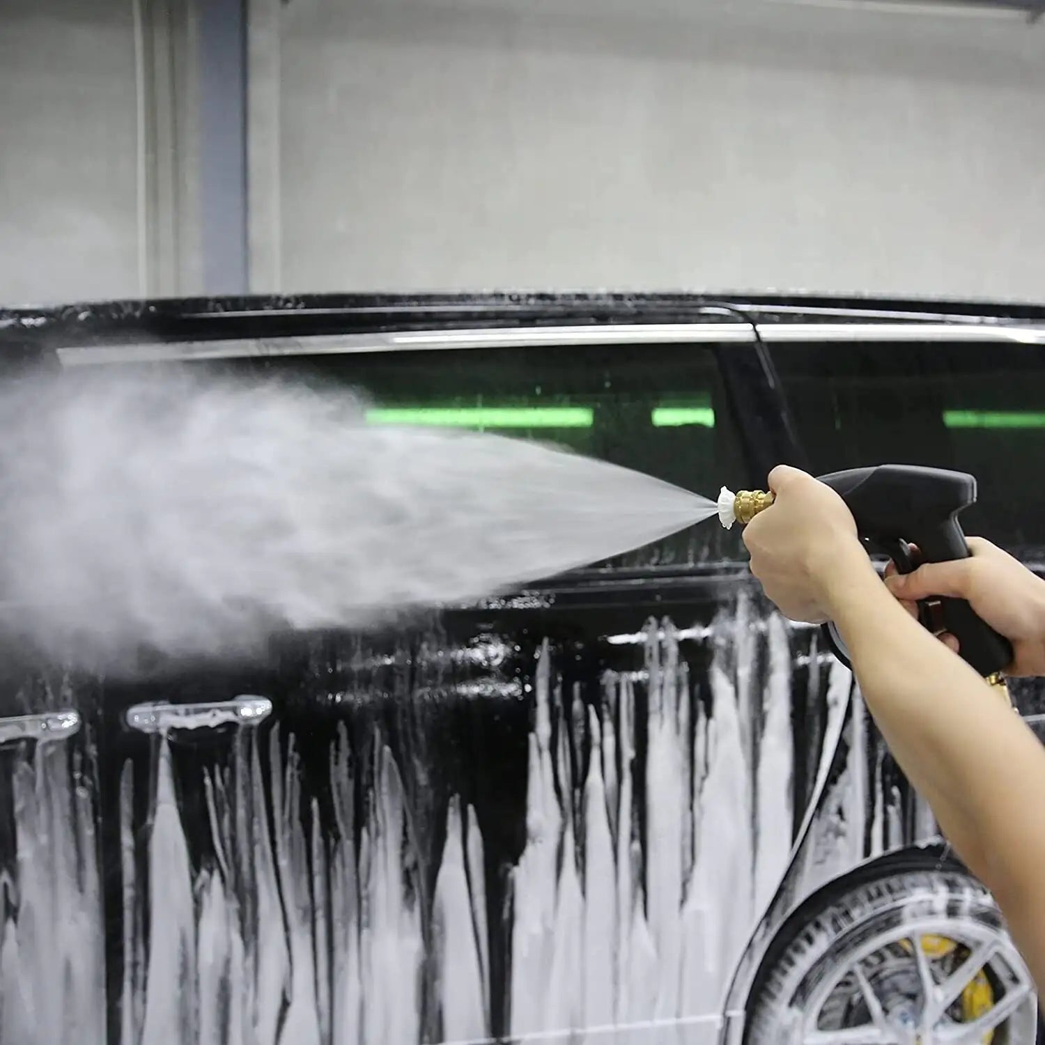 1/4" High Pressure Washer Gun 4000 PSI Car Wash Foam Spray Short Wand w/ Nozzle - Ty Marcket